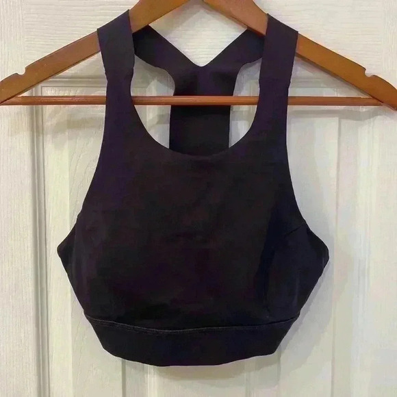Lululemon Racer Back Sports Bra Dark Navy Size 6 - Picture 1 of 5